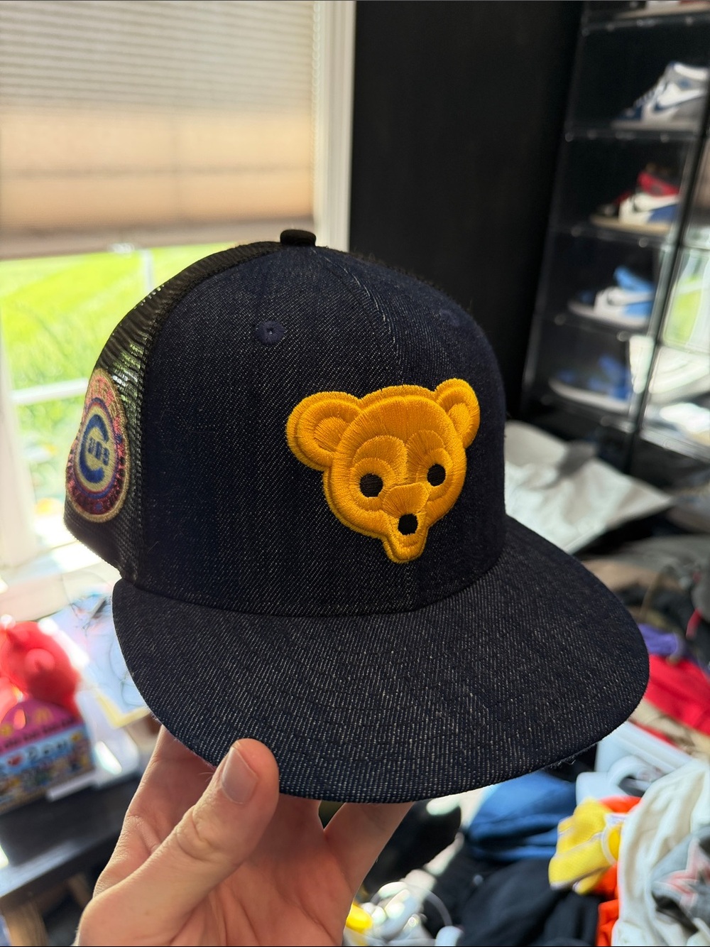 Chicago Cubs 59Fifty Fitted Cap Size 6 7/8 - Denim Trucker